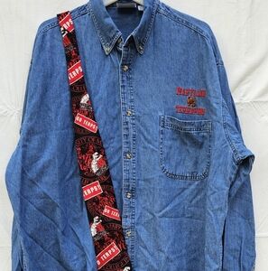 Maryland Tereapins Denim Shirt XXL & Tie LOT